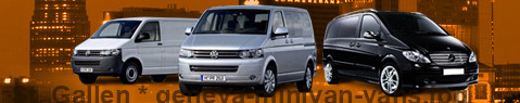 Private transfer from St. Gallen to Geneva with Minivan