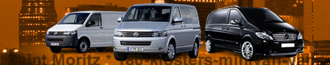 Private transfer from Saint Moritz to Klosters with Minivan