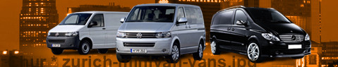 Private transfer from Chur to Zurich with Minivan