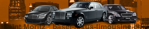 Private transfer from Saint Moritz to Basel with Luxury limousine