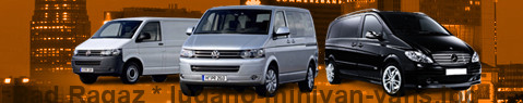 Private transfer from Bad Ragaz to Lugano with Minivan