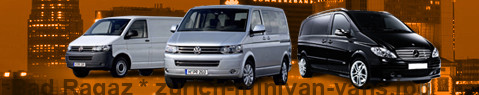 Private transfer from Bad Ragaz to Zurich with Minivan