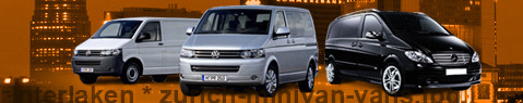 Private transfer from Interlaken to Zurich with Minivan