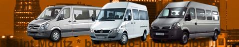 Private transfer from Saint Moritz to Bergamo with Minibus